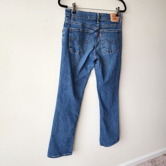 Women's Levi Strauss 550 Classic Relaxed Bootcut Denim Blue Jeans size 10M - Picture 5 of 9